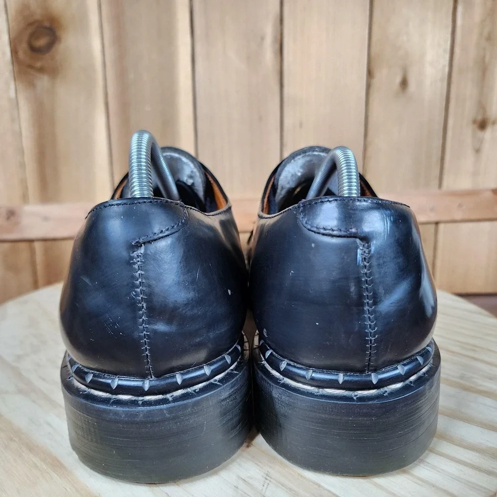 Tredair Good Evil Shoes Mens 12‎ USA 11 UK Black Oxford Sneakers Made In England